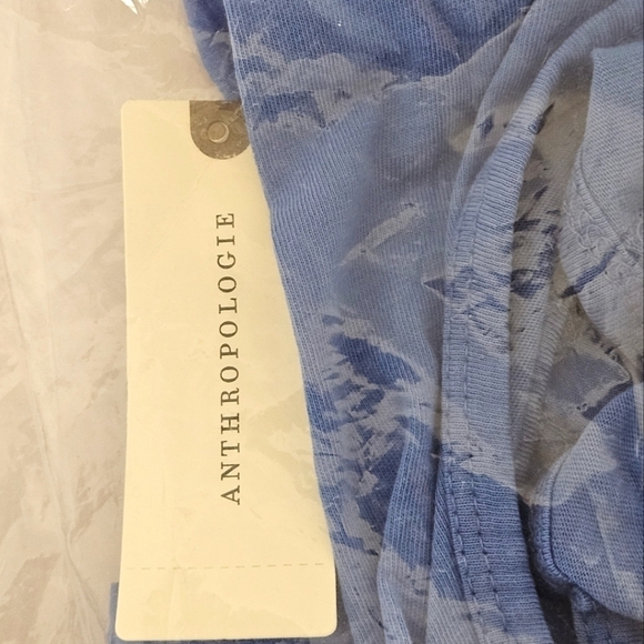 Anthropologie Scoop Neck Tie Back Mini Dress in Blue NWT - Picture 10 of 16